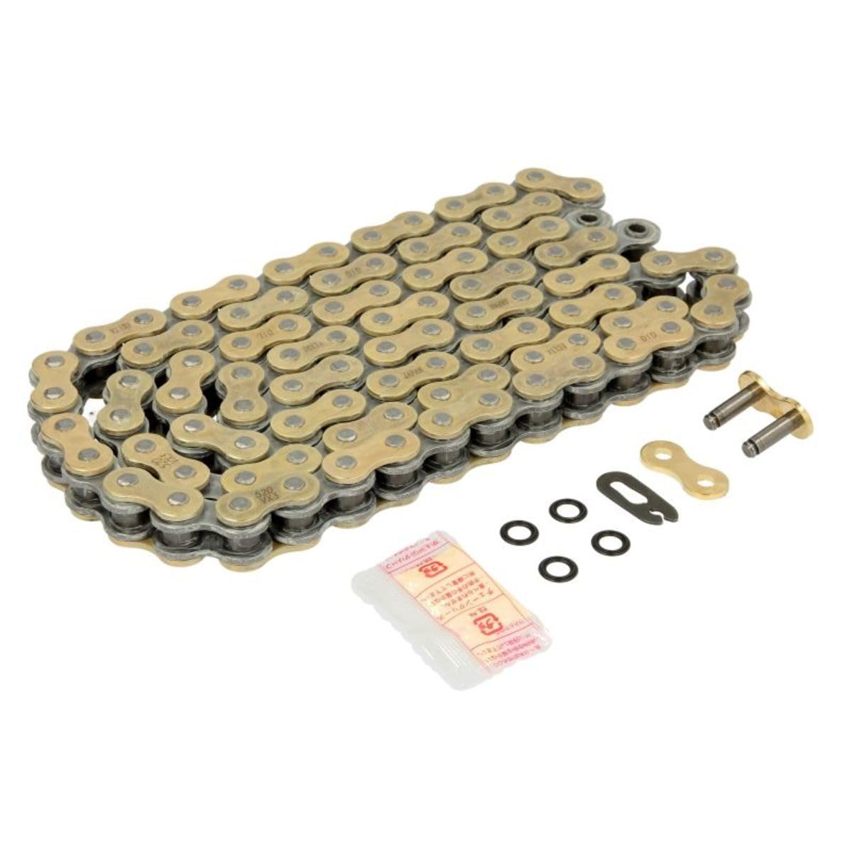 Amazon.com: DID 520VX3 Gold X-Ring Chain 96 Link : Automotive